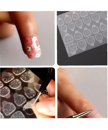 Double-Side Nail Adhesive Tabs Nail Jelly Double-Sided Adhesive Nail Glue Stickers 10 Sheets (240PCS) Professional and Attractive - Buy Online on SooperMarket.com
