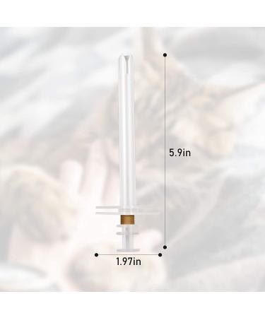 4-Piece Pet Pill Syringe Set with Safety Tip - Ideal for Cats, Dogs, and Birds - White - Buy Online on SooperMarket.com