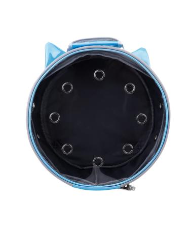 PACKOVE 1pc Pet Bag Transparent Backpack Blue Backpack Puppy Backpack Puppy Carrier Travel Space Cat Cage 35X35X17CM Blue