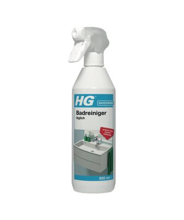 HG bathroom cleaner daily reputable cleaner for daily use in shower and sink suitable for plastic shower cubes tiled walls marble and natural stone - 500 ml 1.5 l (1 Pack) duo pack