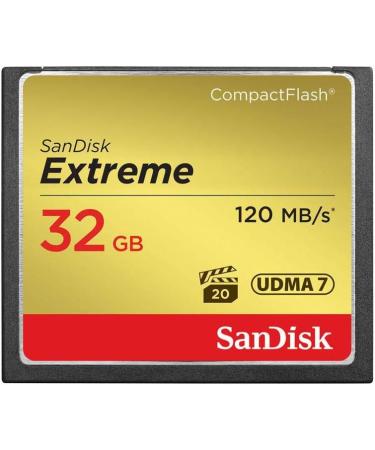 SanDisk Extreme 32GB Compact Flash Memory Card - UDMA 7, 120MB/s Speed - Buy Online on SooperMarket.com
