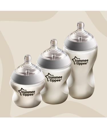 Tommee Tippee Closer to Nature Baby Bottles Woodland Friends | Breast-Like Nipple Anti-Colic Valve (9oz 3 Count) - Buy Online on SooperMarket.com