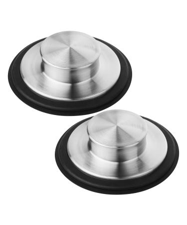 2 Pack Kitchen Sink Drain Stopper Garbage Disposal Stopper Sink Plug Stainless Steel Kitchen Sink Drain Cover Garbage Disposal Plug Cap 2 Pack Kitchen Sink Drain Stopper Garbage Disposal Sink