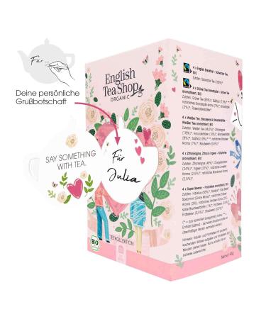 ETS For You Tea Gift Collection - Personalizable 5 Variety Tea Set | Perfect Thank You Birthday Mother's Day & Easter Gifts | Organic 20 Tea Bags - Buy Online on SooperMarket.com