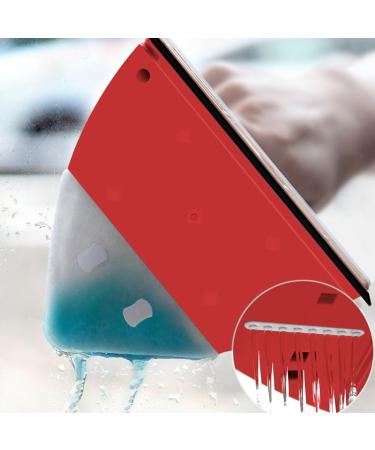 Magnetic Glass Window Cleaning Tool Water Discharge Double-Layer Wiper Household Special Window Cleaner for Home C Easy Install Easy to Use White&red - Buy Online on SooperMarket.com