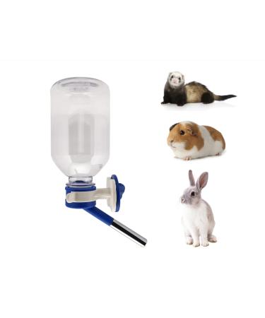 Choco Nose H128 No Drip Guinea Pigs Water Bottle Best Small Animals Wire Cage Dispenser Waterer U.S Patent Leak-Proof Nozzle Pets Crate Drinker Bunny Rabbits Ferrets Hamsters Critters BPA-Free 11.2oz