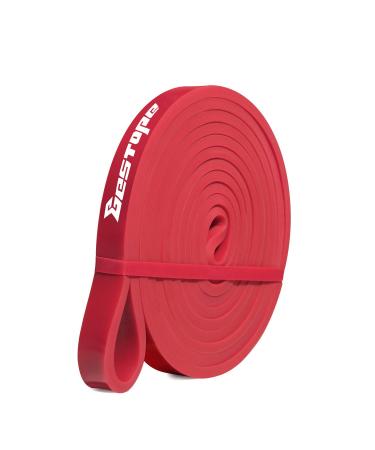 Resistance Band Pull Up Assist Band - Premium Latex Durable Workout Exercise Loop Band Stretch Training Fitness Band for Men Women Home Gym Powerlifting Yoga Red