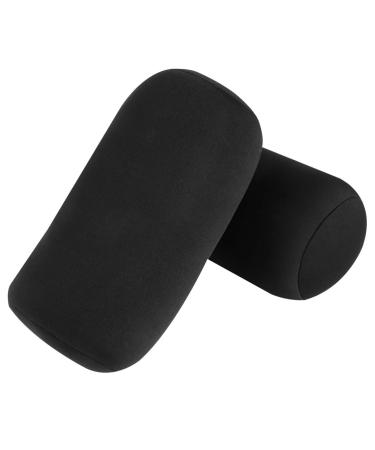 IMIKEYA 2pcs Foam Toy Gasket Stuffed Support Black Pillow Pillows Bolster Cylinder Comfortable