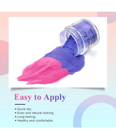 28g/Box Rose and Purple Color Change Dip Powder for Long-lasting Dipping Nails - No UV Light Needed | No.17 - Buy Online on SooperMarket.com