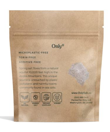 Organic Coarse Grain Mountain Spring Salt - 7oz Pouch for Grinder Refill and Pinching | Toxin-Free - Buy Online on SooperMarket.com