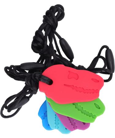 Alomejor 5pcs Silicone Teething Necklace - Soothing Baby Teethers for Gum Relief | International Shipping Available - Buy Online on SooperMarket.com