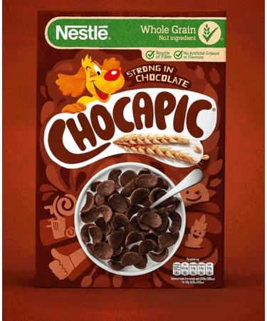 Nestle Chocapic Chocolate-Flavoured Cereal - Pack of 2-26.45oz (750g) - Original Swiss Chocolatey Whole-grain Breakfast Cereal - Christmas Editon - Kids Snacks - By BEXICO