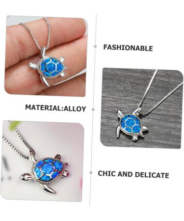 ibasenice Turtle Necklace Sea Neck Themed Pendant Theme Fashionable Beach Fashion Accessory Jewelry Necklace Ocean Turtle - Buy Online on SooperMarket.com