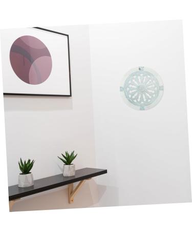 Cabilock Pattern Disc Vintage Decor Astetic Room Decor Wooden Wall Decor Wall Hanging Delicate 20x20cm Grey - Buy Online on SooperMarket.com