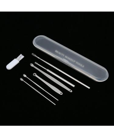 7Pcs Portable Stainless Steel Ear Wax Cleaner Tool Set - Earwax Cleaning Kit - Buy Online on SooperMarket.com
