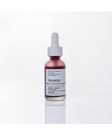 Rolanyin Peeling Solution AHA 30% + BHA 2% Exfoliating Facial Serum 30ml Fighting Blemishes Reduces Pore Congestion and Fine Lines