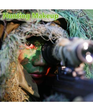 Hunting Camouflage Face Paint Stick - Professional Green Makeup for Halloween & St Patricks Day - Buy Online on SooperMarket.com