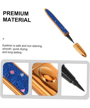 WOONEKY 2pcs Self Adhesive Mascara Lash Tool Self-adhesive Eyeliner Black Makeup Pencils Plastic Blue - Buy Online on SooperMarket.com