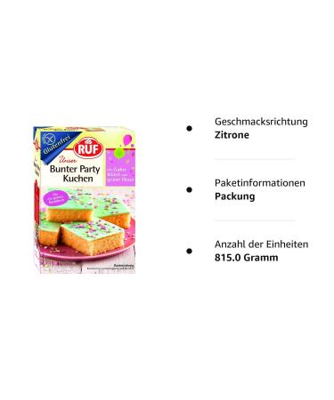 Order Gluten-Free Colorful Party Cake - Perfect for Kids Birthdays | 815g Sheet Cake with Sprinkles & Glaze - Buy Online on SooperMarket.com