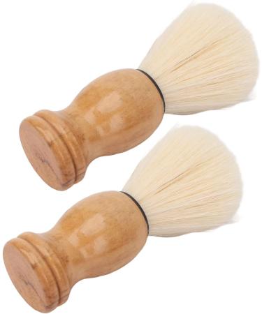 Premium Mini Shaving Brush for Men - Soft Synthetic Wooden Handle Ideal for Travel & Home Grooming | Facial Razor & Clean Tool - Buy Online on SooperMarket.com
