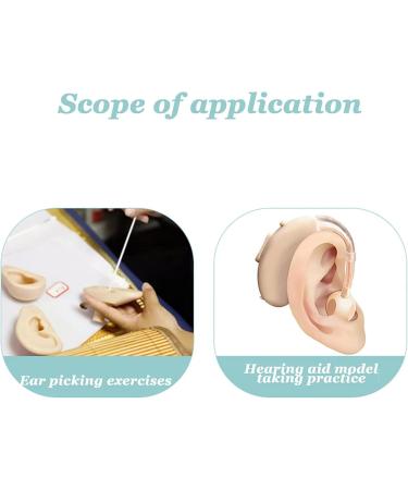 Ear Model A Pair - Professional Simulated Ear Template Imitation Soft Soft Silicone Soft Ear Display Products Actual Ear Mold Sample - Buy Online on SooperMarket.com
