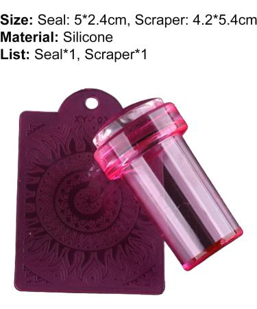 Buy SANWOOD Nail Art Stamper - Portable & Reusable Nail Tool for Perfect Manicure | Purple Design - International Shipping Available - Buy Online on SooperMarket.com