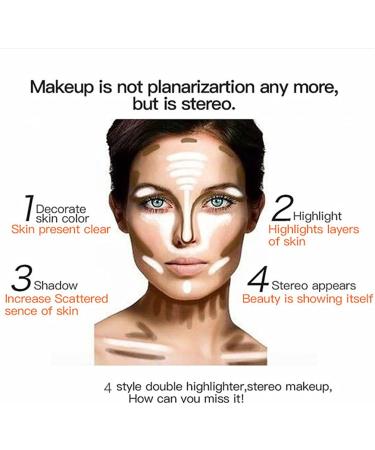 Mysense Double-Headed Highlight Contour Stick - 2 in 1 Face & Body Makeup for Shading, Highlighting, and Concealing - CS01 - Buy Online on SooperMarket.com