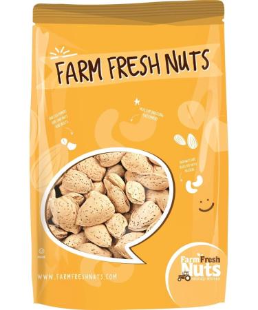 Natural In Shell Raw California Almonds (2 Lbs.) - Pure Goodness Bursting with Natural Flavors - Vegan & Keto Friendly - Healthy for Snacking - Farm Fresh Nuts Brand 2 Pound (Pack of 1)