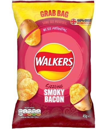 Walkers Smoky Bacon 45 g x 32 - Buy Online on SooperMarket.com