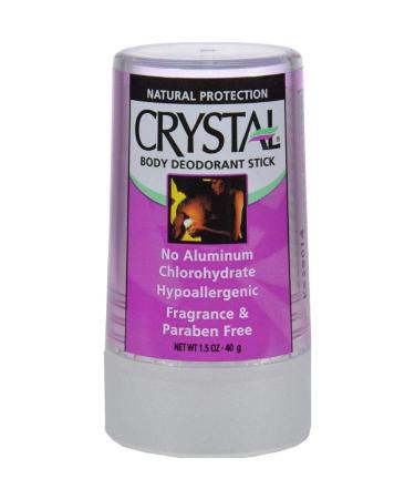Crystal Body Deodorant Travel Stick Unscented 1.5 oz (Pack of 6)