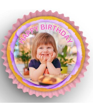 30 x Pre Cut Personalised Photo/Your Logo Cupcake Toppers Edible Premium Wafer Paper Decoration - Buy Online on SooperMarket.com