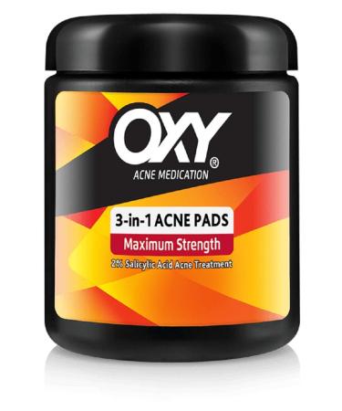 OXY Maximum Action 3-In-1 Treatment Pads 90 ea (Pack of 6)