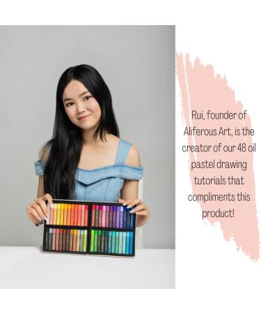 48-Piece Soft Oil Pastels Set - Professional Art Supplies for Drawing - Non-Toxic Classroom Set for Kids - Creamy Texture - Ideal for Artists - Buy Online on SooperMarket.com
