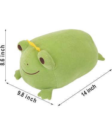 JUNERAIN Super Soft Frog Plush Stuffed Animal 42cm Grass Green - Adorable Hugging Pillow Toy for Kids - Cuddly Frog Decoration - Buy Online on SooperMarket.com