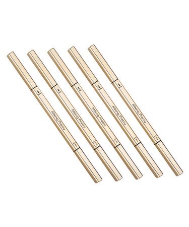 Mikinona 5pcs Double Ended Eyebrow Pencil Double- Head Eyebrow Pens Eyebrow Makeup Tools Eyebrow Ink Plastic