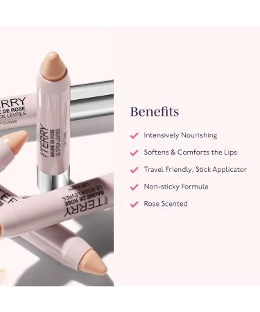 By Terry Baume De Rose Crayon | Nourishing Lip Balm for Fuller Lips | Travel-Friendly Hydrating Balm - 2.3g - Buy Online on SooperMarket.com