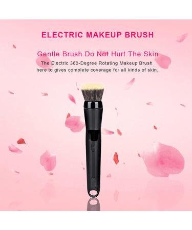 Electric Makeup Brush Automatic Rotating Makeup Brush with Foundation & Blusher Brush Heads for Liquid Cream Powder Based Make Up for All Skin Types - Buy Online on SooperMarket.com