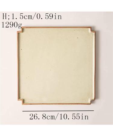 Serving Plates Ceramic Flat Plate Dinner Plate Home Kitchen Restaurant Cafe Dessert Plate Simple Square Dinner Plate Vintage Flat Plate Tableware for Appetizer Dinner and Desserts (Size : L) Large - Buy Online on SooperMarket.com