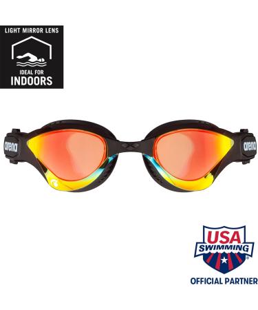 ARENA Unisex Cobra Tri Swipe Mr Swimming Goggles - Yellow Copper-Black | International Shipping Available - Buy Online on SooperMarket.com