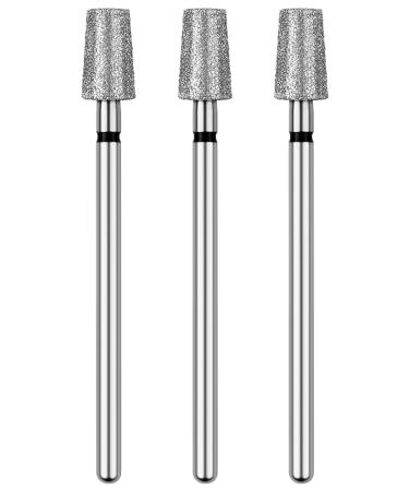 Rolybag Tapered Barrel Cuticle Nail Drill Bits - Coarse Diamond Drill Bits for Electric Cuticle Removal | Professional Manicure Tools 3/32” - Buy Online on SooperMarket.com