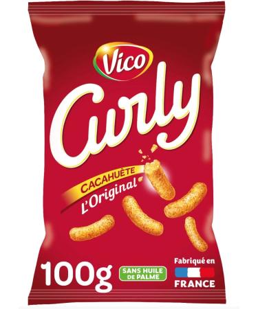 Curly Vico Peanut Crispy Snack - 5x100g