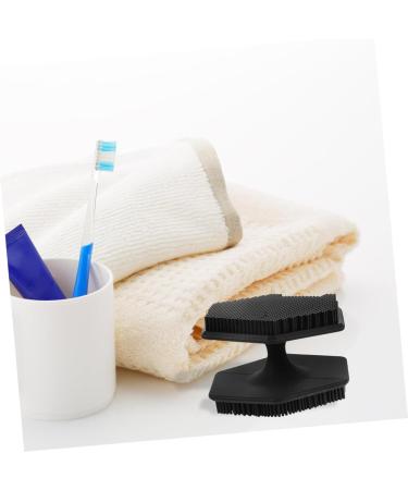 FOYTOKI Face Brush Face Exfoliator Facial Cleansing Brush Exfoliator Facial Wash Brush Facial Scrubber Exfoliator Facial Cleansing Brush for Blackhead Silicone Face Cleansing Brush 6.50X6.50X4.00CM Black - Buy Online on SooperMarket.com