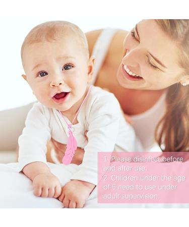 Sensory Chew Necklace Set - 5 Pink Teether Chew Toys for Autistic Children | Anxiety & Biting Relief | Food Grade Silicone Teether for Teething & Oral Motor Needs - Buy Online on SooperMarket.com