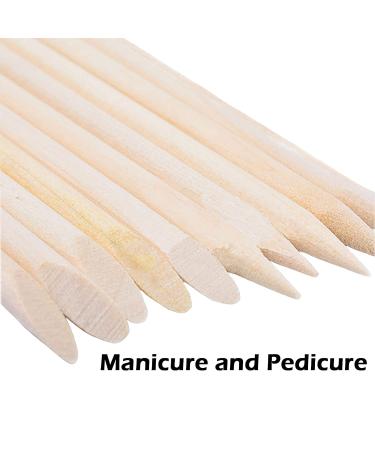 Fiezkaa 200Pcs Double Sided Orange Sticks for Nails - Cuticle Pusher & Nail Cleaning Tool - Disposable Orangewood Sticks for Manicure & Pedicure - 200 Count Pack - Buy Online on SooperMarket.com