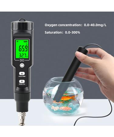 Dissolved Oxygen Meter Professional Digital Pen Type Dissolved Oxygen Test 0.0-40.0mg/L Dissolved Oxygen Detector for for Aquarium Aquaculture - Buy Online on SooperMarket.com
