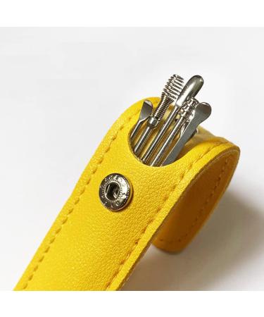 Earwax Cleaner Tool Set Earwax Removal Set Earwax Removal Kit for Adults One Set Includes 6 Pieces (3 pcs yellow leather package) 3 pcs Yellow Leather Package - Buy Online on SooperMarket.com