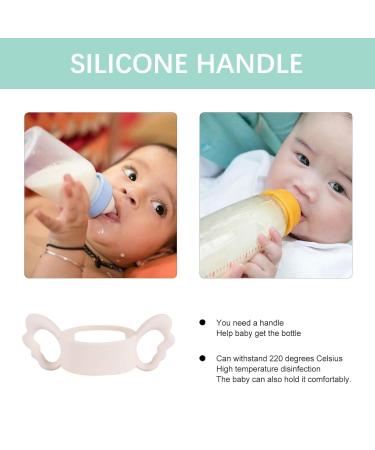 Buy 2PC Silicone Bottle Handles for Baby Bottles | Ergonomic Holder for Feeder Care | Fits 6cm+ Diameter Baby Bottles - Buy Online on SooperMarket.com