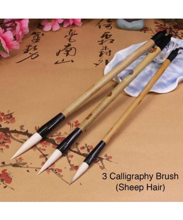 Chinese Calligraphy Brush Set - 20 PCS Sumi Painting Drawing Brushes with Bamboo Holder - On Sale Today - Buy Online on SooperMarket.com