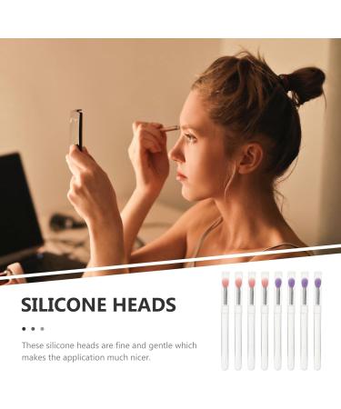 KALLORY 8pcs Professional Convenient Portable Eyeshadow Eyeshadow Silicone Makeup Lipstick 10.7X0.8X0.8CM Assorted Color - Buy Online on SooperMarket.com