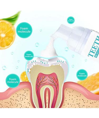 Teethaid Mouthwash & Tooth Whitening Foam - Natural Peppermint Toothpaste - 2 Pack Ultra-Mousse Foam for Effective Whitening - Buy Online on SooperMarket.com